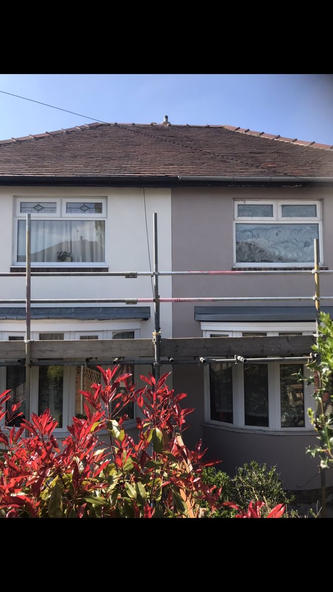 DMSPLASTERING's tweet image. Double sand and cement Render systems applied ..