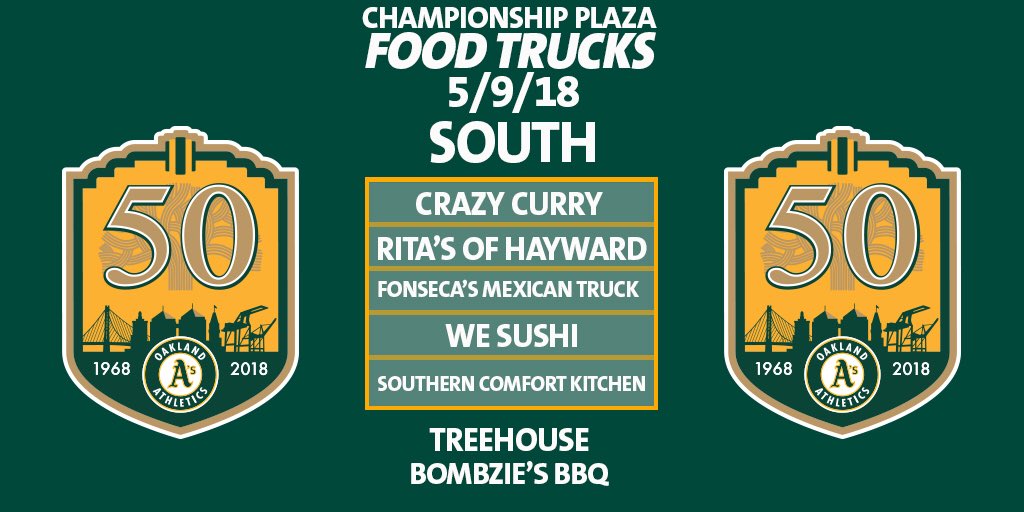 Plan your lunch with these #AthleticsFoodTrucks