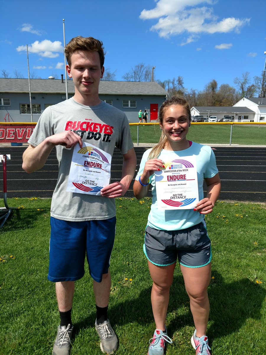 Congratulations to our "Endure" Character Matters winners: Landon Little &amp; Alyssa Blasiole! #gothedistance, #everykid