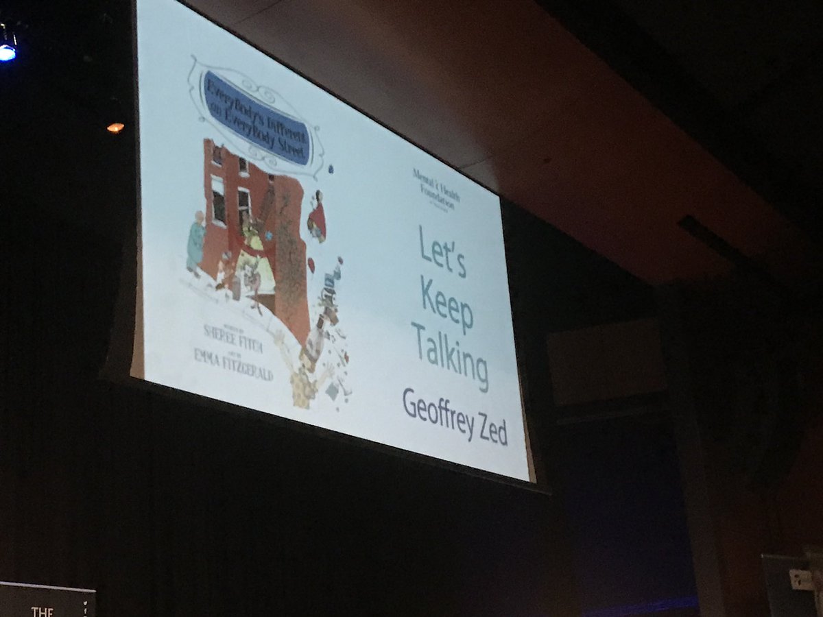 MentalHealthNS's tweet photo. Geoffrey Zed reading Everybody's Different on Everbody Street at Let's Keep Talking. It's a beautiful story thank you author @shereefitch!#LKT2018 #ChangingTheWayPeopleThink https://t.co/mUM7qGv1pn