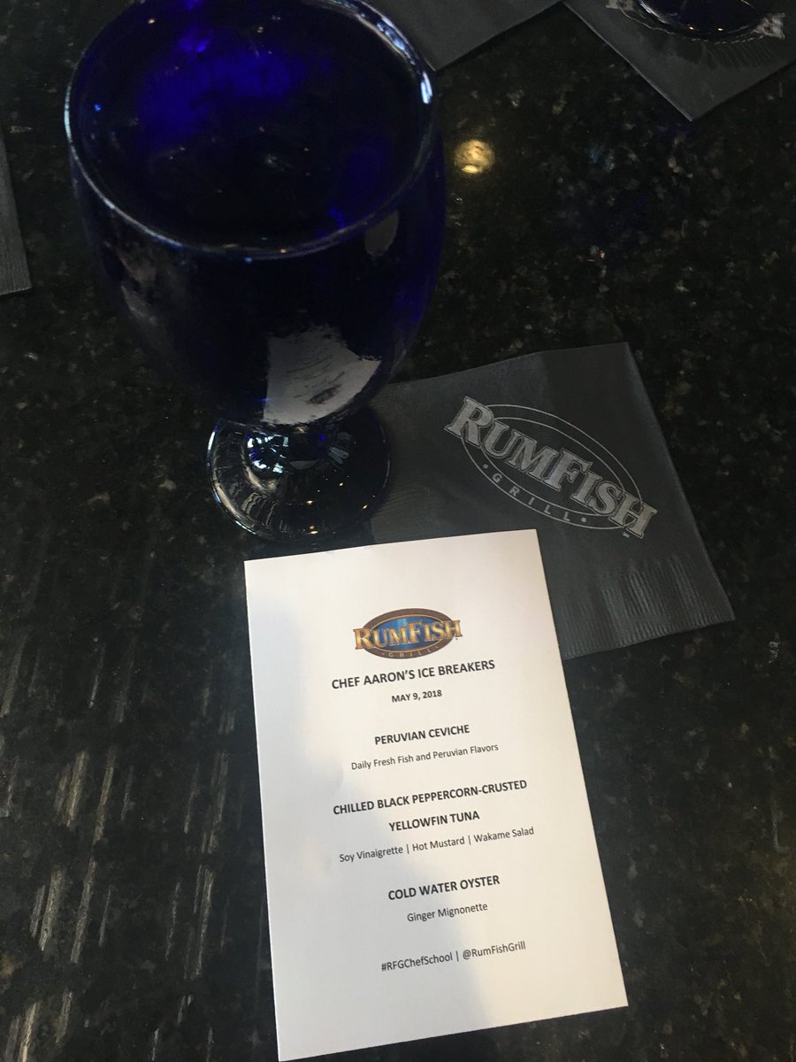 plategirl19's tweet photo. Here is our lovely menu for today at @RumFishGrill #RFGchefschool https://t.co/hg4s8eetuT