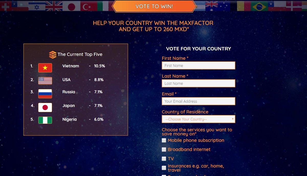 MaxData_IO's tweet image. The #Eurovision is awesome! But did you know about the Eurovision of crypto? Help your country win the crypto edition of the Eurovision! Vote for your country on maxfactor.maxdata.io share it with your friends to reach #1