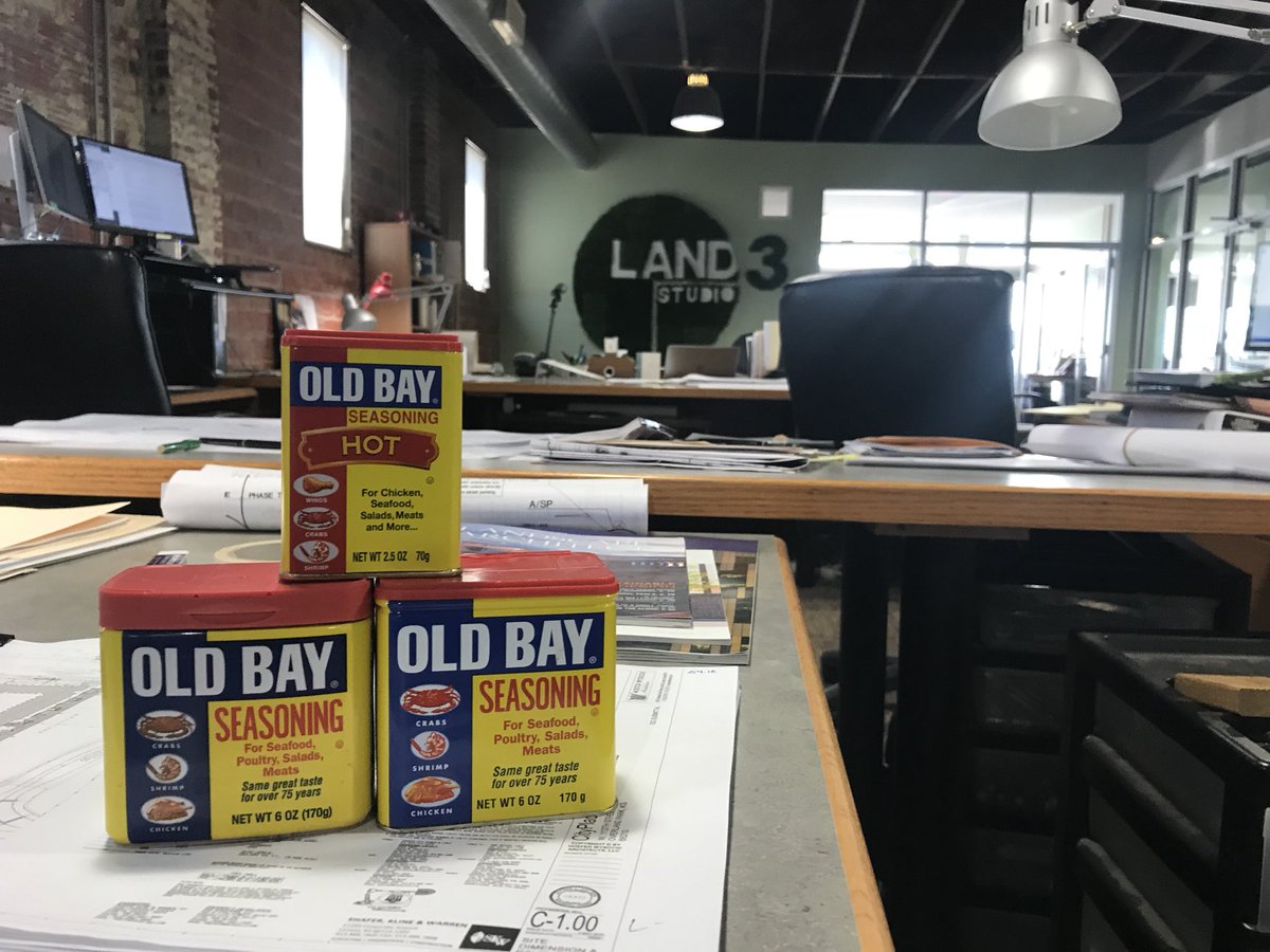 It’s that time of year again!  <a href="/LAND3Studio/">LAND3 Studio</a> #annualcrawfishboil.  Raising the Old Bay bar to hot this year...