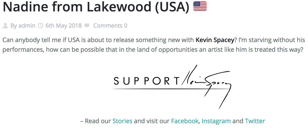 supportspacey's tweet photo. We guess Nadine isn't the only one feeling this way. What do you say, supporters? Is it what we all #feel? SKS say yes! π πΊπ² π
#missingspacey #kevinspacey #missing #nostalgia #goodcinema #Cinema #actor
https://t.co/5AbzaSqTse https://t.co/iHUvkIv12x