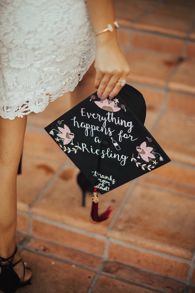ItsMarisaC's tweet photo. Cheers to the best 4 years of my life. Now off to work @ E. &amp; J. Gallo Winery as a Wine &amp; Spirits Sales Rep! Everything truly happens for a Riesling 😉🤩 #SDSUGrad @SDSU https://t.co/yaNSIOazmP