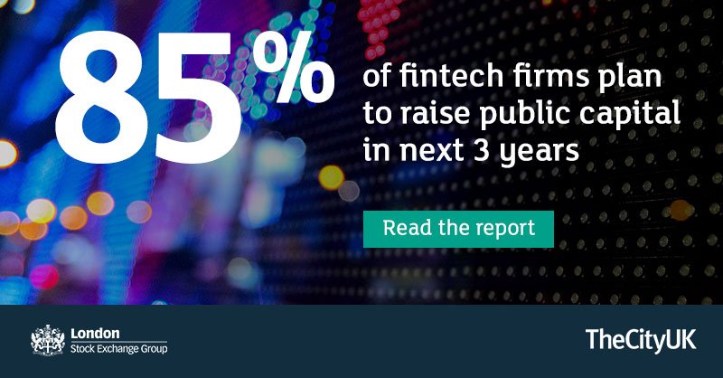 LSEplc's tweet photo. UK based #fintech businesses see the process of raising money through public markets as more straightforward with less barriers than peers in other countries. Read our #financeforfintech report  https://t.co/9O62gkKXBV https://t.co/qSW89dgYwS