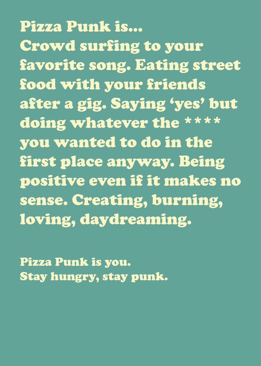 pizzapunkshop's tweet photo. 🍕STAY HUNGRY, STAY PUNK🍕 https://t.co/QE0vr9w1zJ