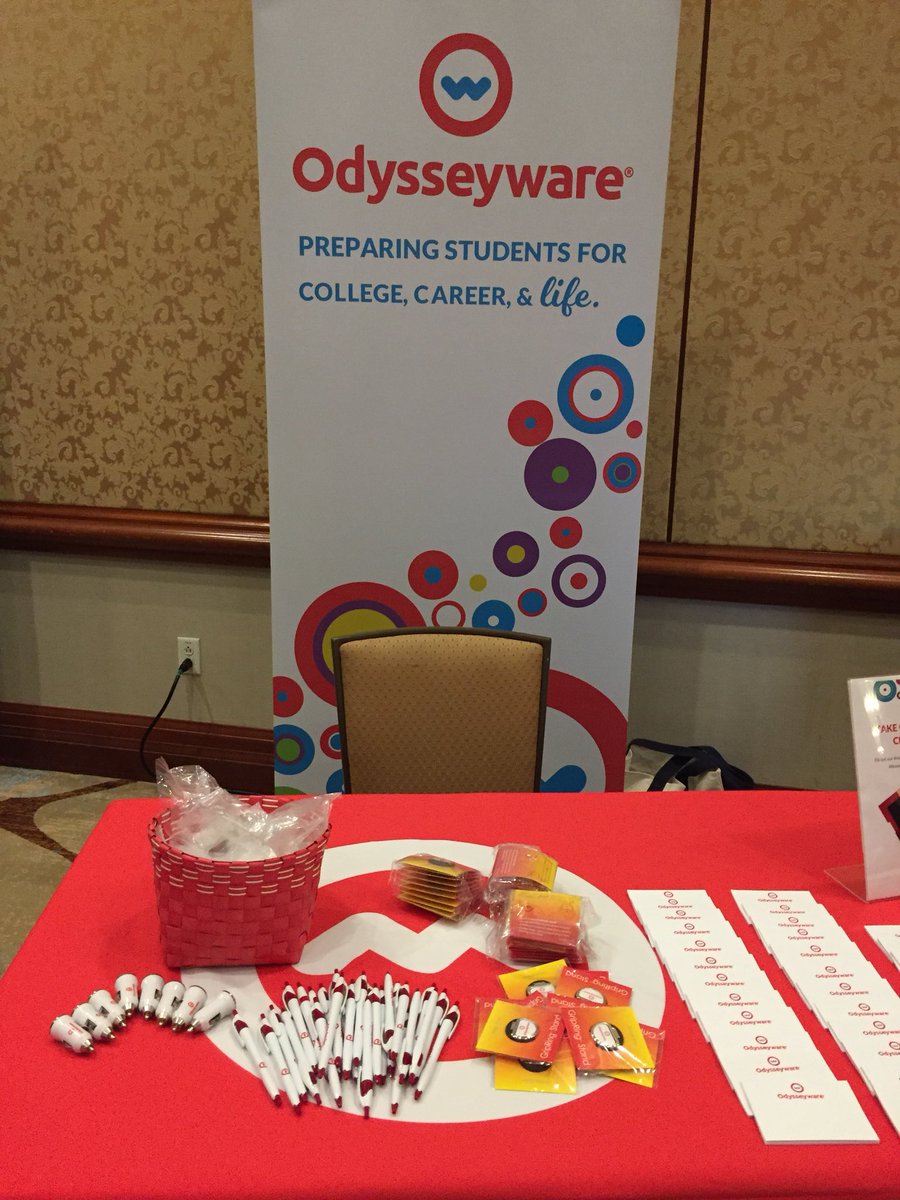 bethmaitchison's tweet photo. “@OdysseyWare Supporting our schools at JCCASAC. Stop by our booth to learn more about our new #SEL course offerings #jccasac2018 #odysseyware” https://t.co/y1gJpjmOWy