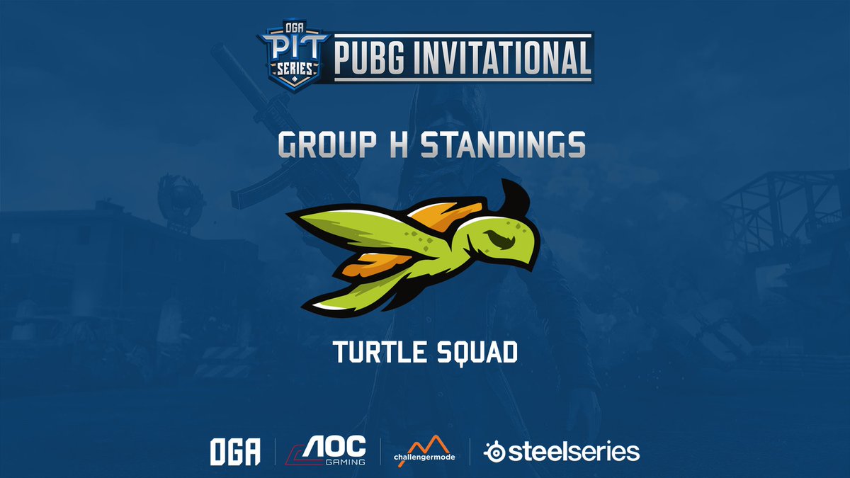 Congrats to OGA PUBG PIT Series Closed Qualifiers Group H winners <a href="/turtlesquadpubg/">Turtle Squad</a>. They get to join top teams in the Grand Finals starting tomorrow at 22:00 CEST.
