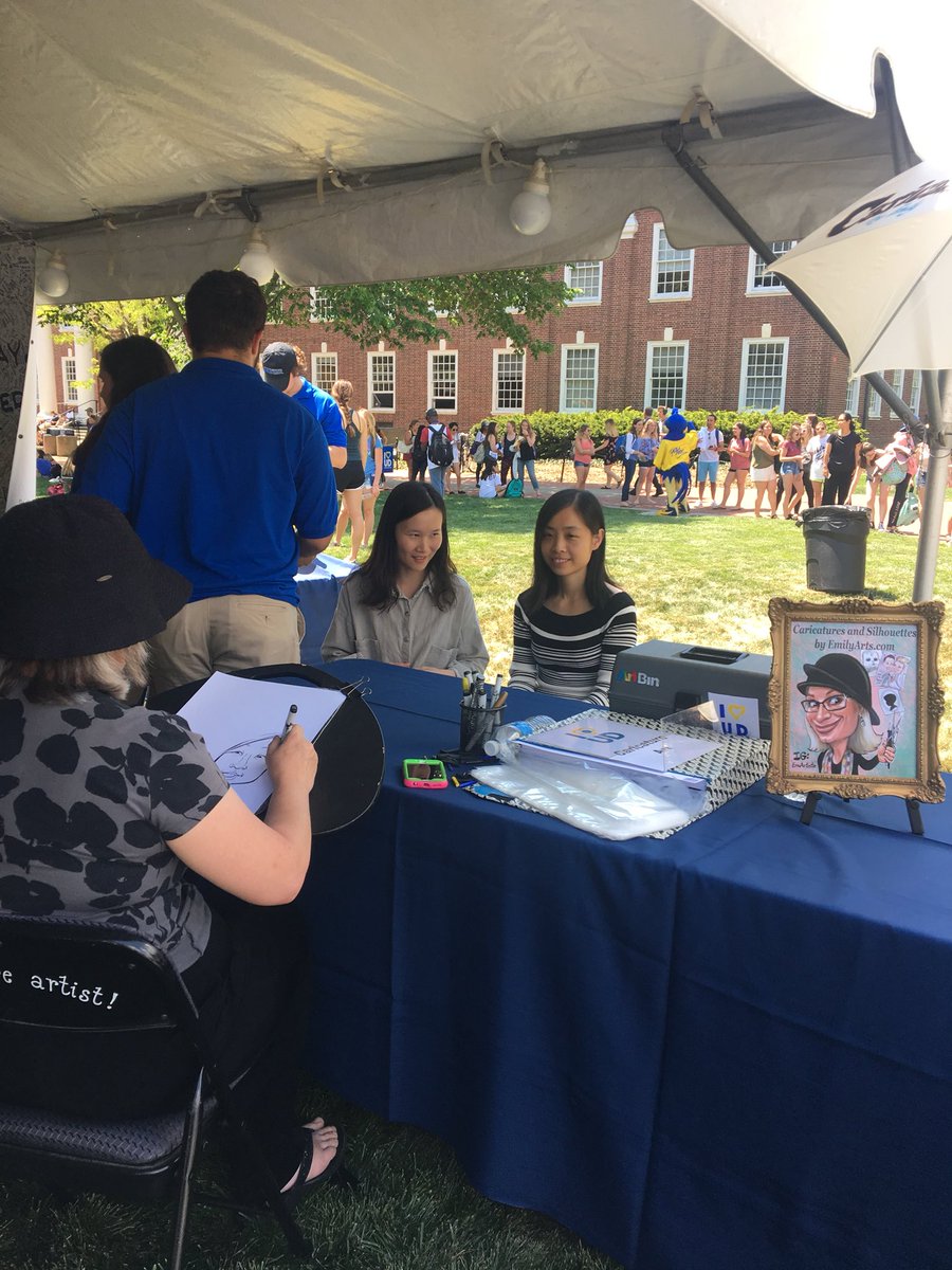 BlueHenKatie's tweet photo. You can get your caricature drawn! #iHeartUD https://t.co/sKKN3BUNq6