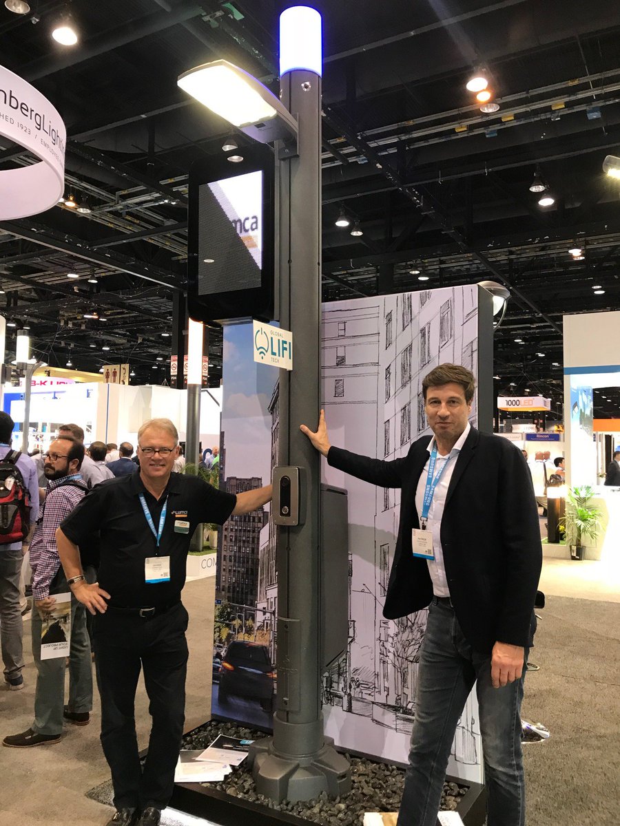 Global Lifi Tech and its partner Lumca unveils at LIGHTFAIR International 2018 in Chicago the first outdoor lighting products in North America. #LFI2018 #LiFi 
Products for smart cities in an environment of communication by lights. @lightfair <a href="/oledcomm/">OLEDCOMM</a> #SmartCities #lighting #IOT