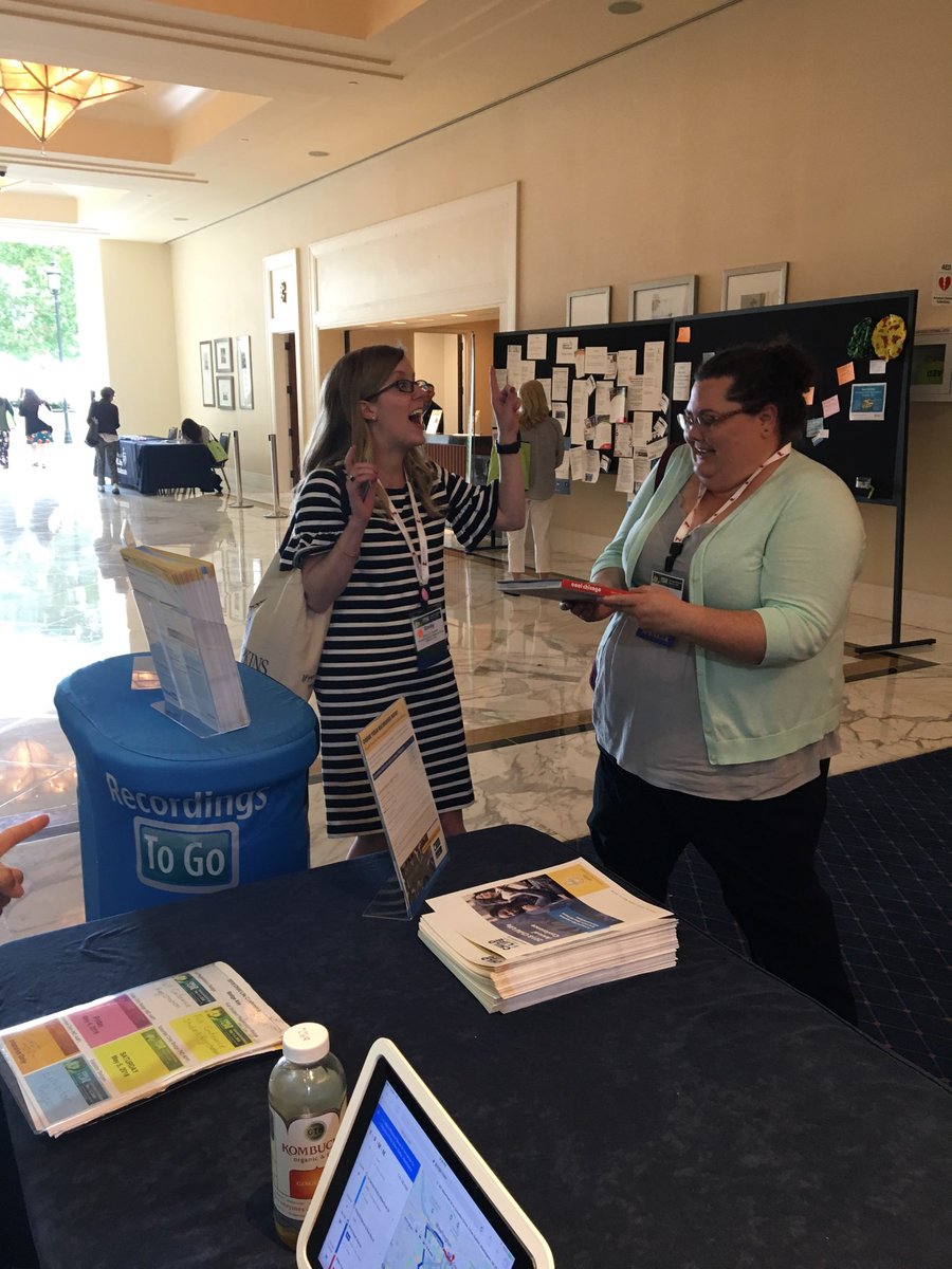 AssocChildLife's tweet photo. Congrats to ACLP members - Emily Carlton (in the striped dress) from Baltimore, MD and Kyoko Nishimoto from Japan who won free #ChildLife2019 conference registrations! They each found 1 of the 2 hidden objects at #ChildLife2018 - Cool Chicago Book and the Chicago Bean bowl. https://t.co/lpmYA45i2Q