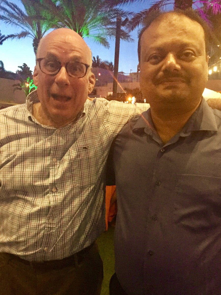 DennisUnkovic's tweet photo. With my friend Chakrapani last week at the #MeritasAM2018 in Miami. Chak is the main #Meritas contact with Khaitan in India. Khaitan is a leading @MeritasLawFirms firm. When in India stop and see them. #GlobalMeritas https://t.co/bneQlhAzOi