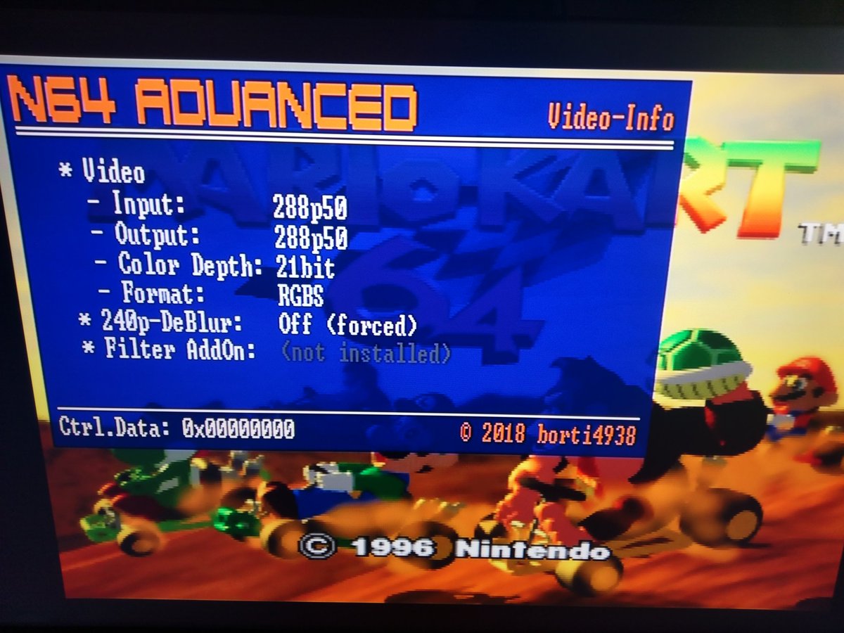 mi213ger's tweet photo. Heute die FW vom #N64Advanced aktualisiert. Echt cool, was borti da gebastelt hat. Das Logo schaut auch sexy aus @arcadetv ;) #N64RGB https://t.co/Jr54dBfC4w