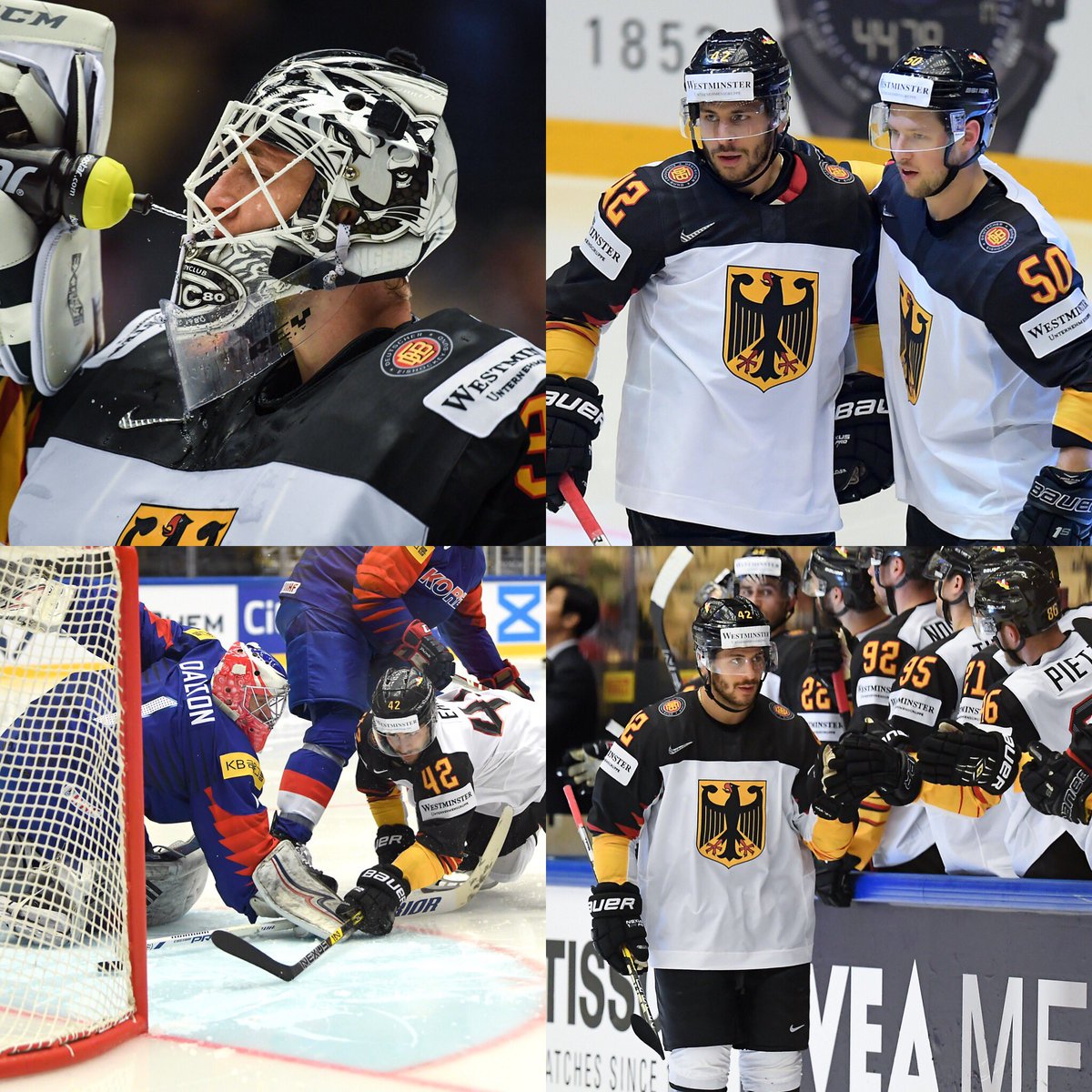 Ice_Tigers's tweet photo. Wieder eine starke Vorstellung unserer Jungs bei den #IIHFWorlds: @yasin_ehliz42 erzielte zwei Tore beim 6:1-Sieg gegen Südkorea, Niklas #Treutle wehrte 25 von 26 Schüssen ab! https://t.co/xP0OznDqmq