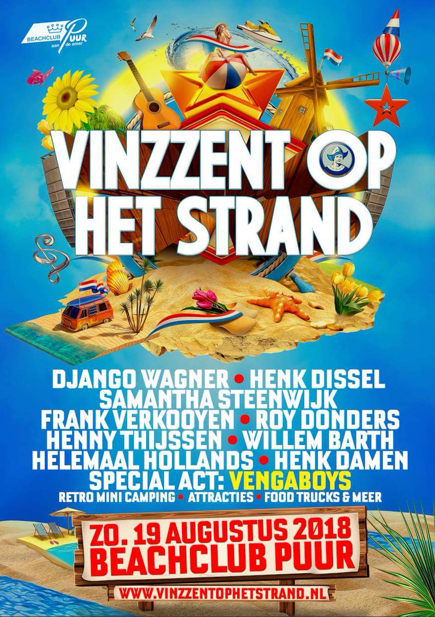 De line-up van de tweede editie Vinzzent op het strand is vanavond bekend gemaakt! Jij bent er toch ook bij? ☉🍹🎉