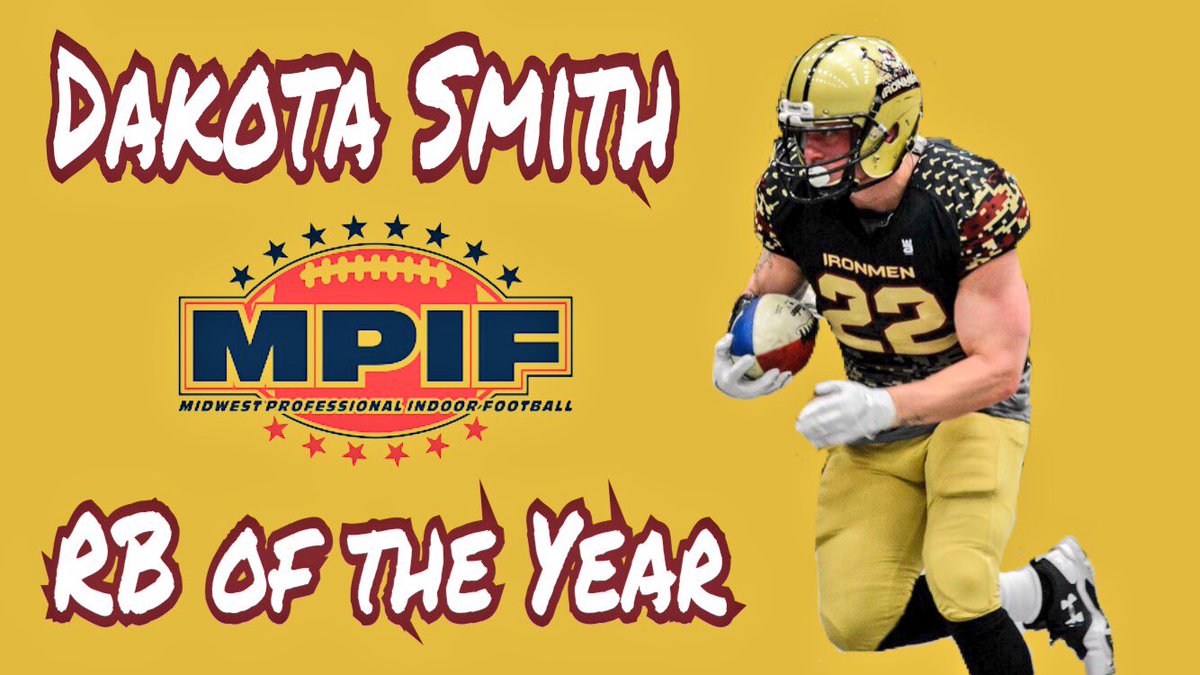 WM_Ironmen's tweet photo. Iron Nation,

Join us in congratulating our RB, Dakota Smith (@daksmith22) for his selection as the MPIF 2018 RB of the Year! 

Smith’s rushing attack as well as his ability to block was huge for us. The Iron-Head himself. Congrats, Dakota!

#IronStrong https://t.co/ta7V30q2Tk