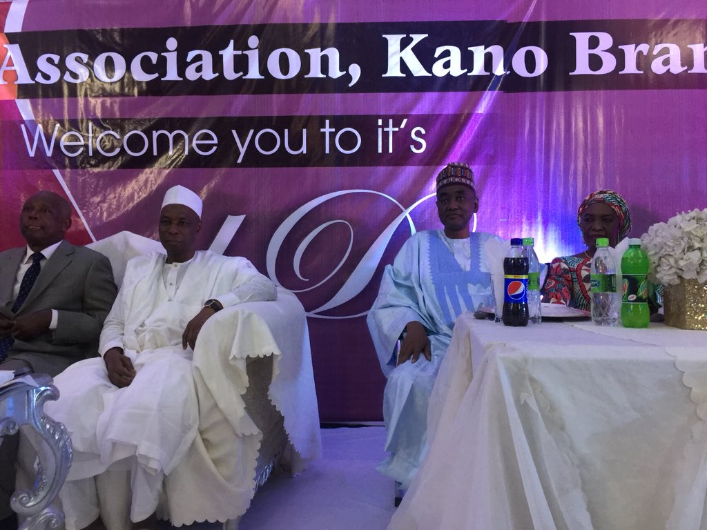OPNBAofficial's tweet photo. NBA President @abmtwitt at the NBA Kano Branch Annual Law Dinner marking the end of an eventful law week. #NBANECKANO #ABraveNewBar #OPNBA https://t.co/XnpW0M03IF
