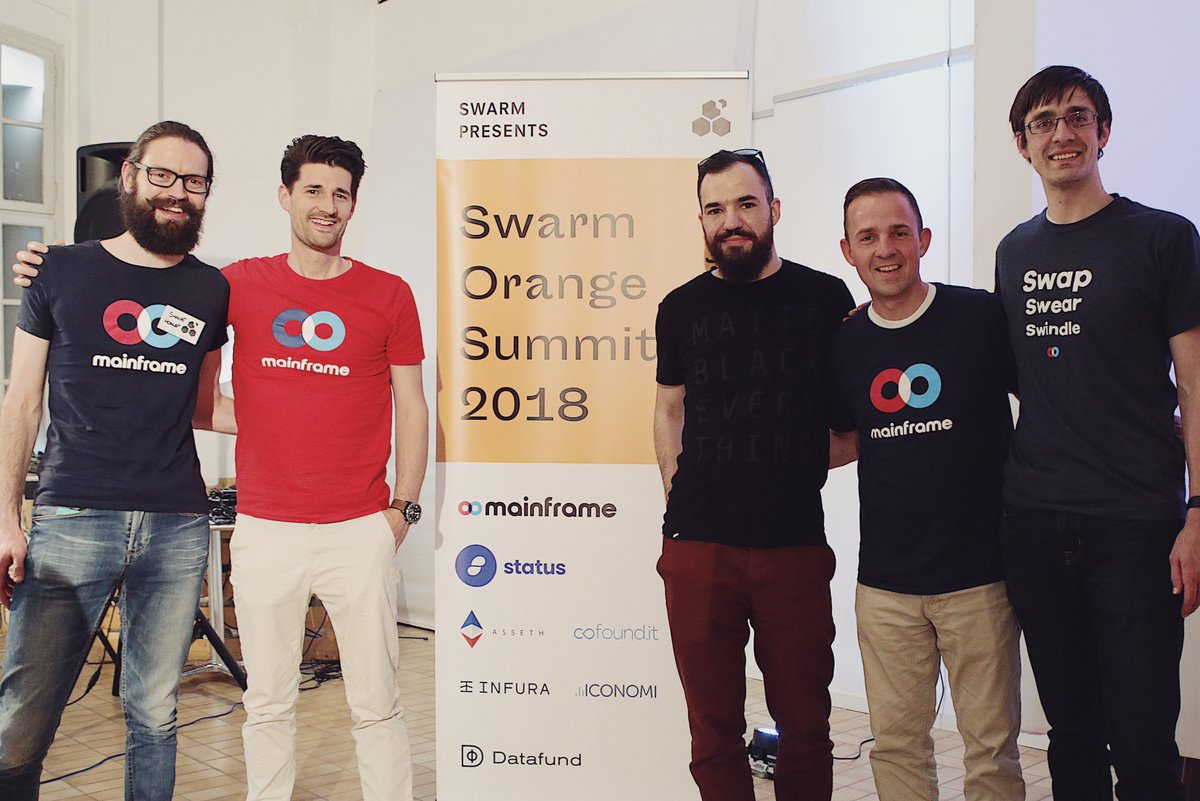 HifiFinance's tweet photo. Very proud to have our VP of Engineering Shane Howley present at the Swarm Orange Summit 2018 in Slovenia. Several Mainframe engineers have presented on how to continue the work of building out and strengthening Swarm technology. #ethereum #swarmsummit #blockchain https://t.co/dkNVgoZehz