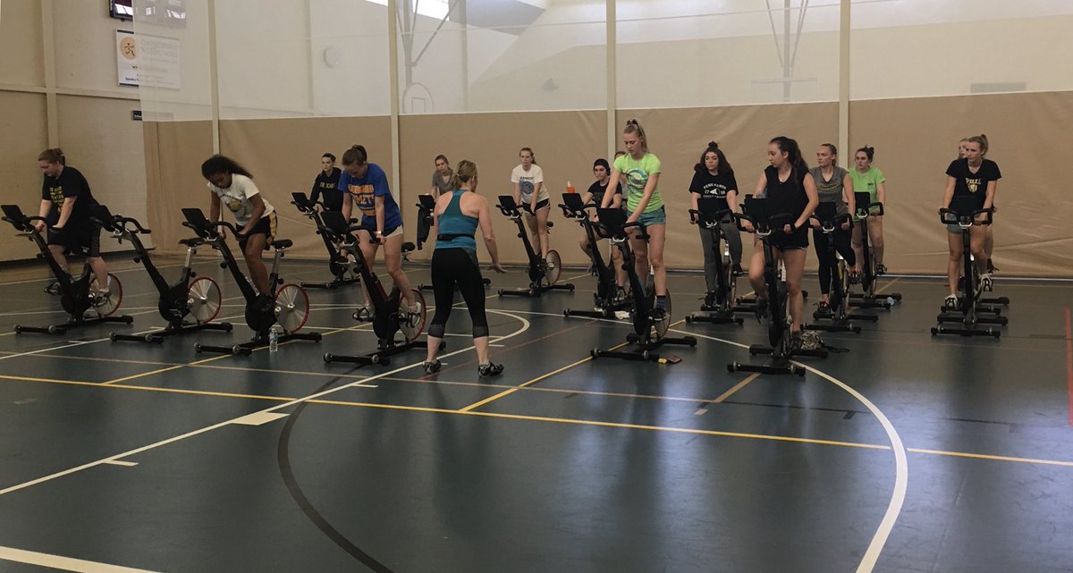 PennManorPE's tweet photo. Thank you to Melissa and the @LancasterYMCA for hosting @pennmanor Women’s Health students. Cycling was an AMAZING workout! https://t.co/eQYficc4G9