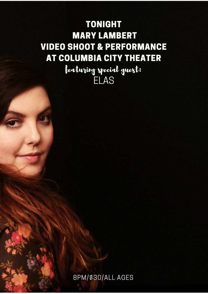 Seattle Seattle omg I’m playing tonight at <a href="/ColumbiaTheater/">ColumbiaCityTheater</a> AND WE’RE GONNA BE FILMING FOR MY NEXT MUSIC VIDEO DURING THE SHOW you’re going to cry and I’m going to cry and it’s gonna be so good. See you there!!!!!