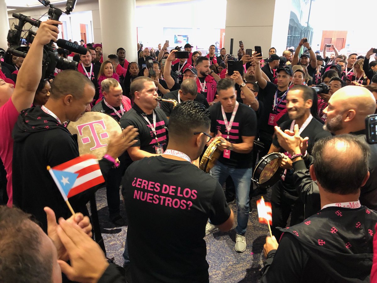 JohnLegere's tweet photo. Well I hear that the @TMobile #PuertoRico team is in the house for the #UnstoppableTour In Atlanta!! I’ll be there in 20 mins! @tmobilepr rules!! https://t.co/wl3kkUAWEF