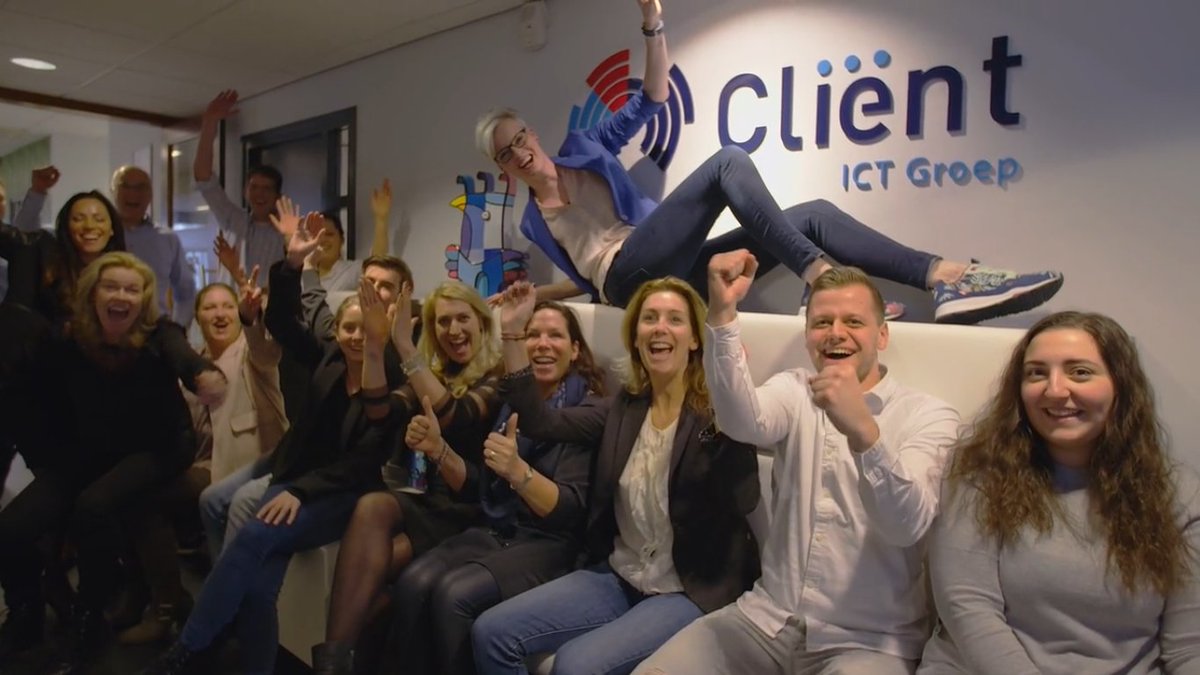 ClientICTGroep's tweet image. Op zoek naar een leuke werksfeer met top collega&apos;s? Dat kun je bij ons verwachten!

Een shot, gemaakt tijdens de opnames voor de #RecruiterAwards, visualiseert de onderlinge sfeer bij #CliëntICTGroep.

Ons team versterken? Volg de link: #Vacature #ICT werkenbijclient.nl/vacatures/vaca…