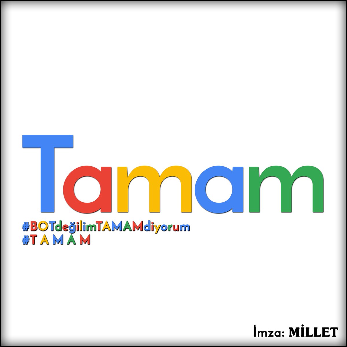 #BOTdeğilimTAMAMdiyorum #BOTdeğilimMilletim T A M A M 

işine gelmeyince kıvır, çevir, döndür ve çalkala. Hayat bize güzel :) Aah aristo ah.