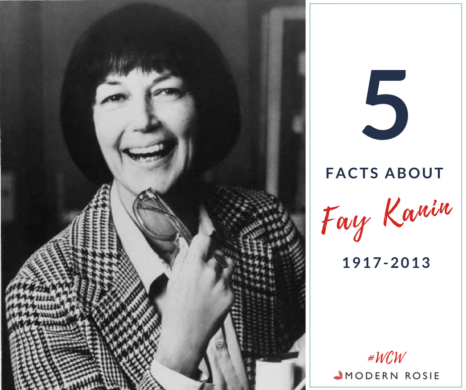 ModernRosie's tweet photo. Fay Kanin would have been 100 years old today! #WomanCrushWednesday #WCW 

Learn More Here >> https://t.co/RS4u5eqFH6 https://t.co/z0Y5bb8J2h