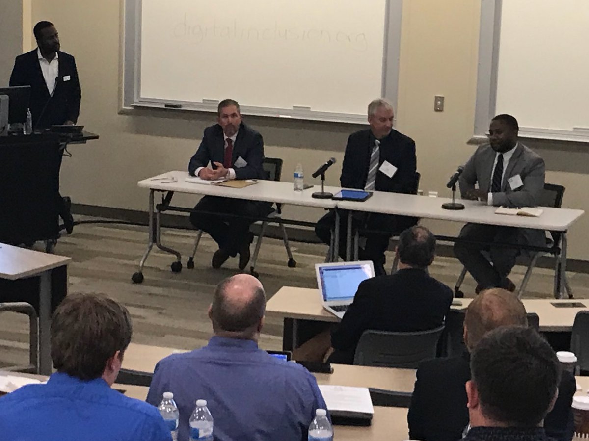 #broadband panel discussion with a municipal network, a cooperative, and AT&amp;T? Yeah. We got that.