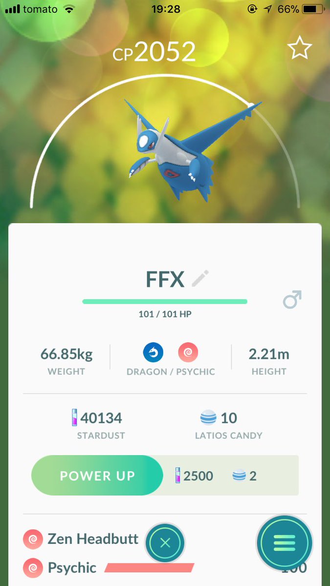 GreatValorKing's tweet photo. I caught 2 89% and one trash #Latios 3/3 score :) Can I beat #Rayquaza score? #EonDuo #PokemonGo #TeamValor #DragonMaster https://t.co/1dwHRKmr71