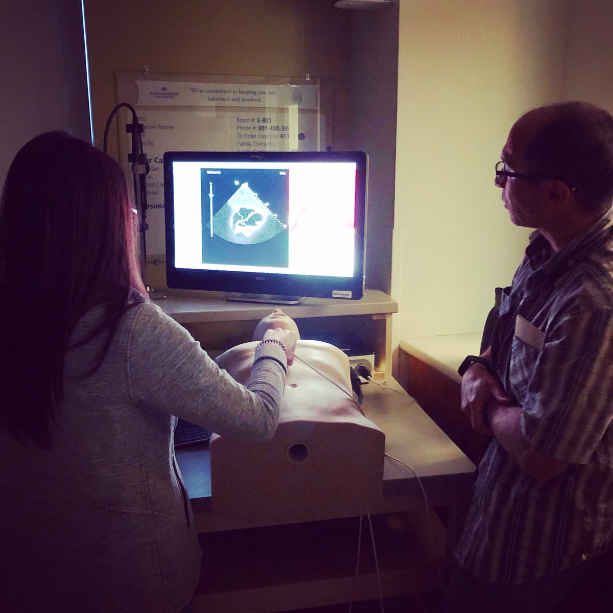 IMC_Trauma's tweet photo. One of our ED docs and ultrasound guru, Dr. Villareal, teaching our APC Fellow eFAST skills in the simulation lab 
#imctraumafellowship https://t.co/OoZAu9zrGZ