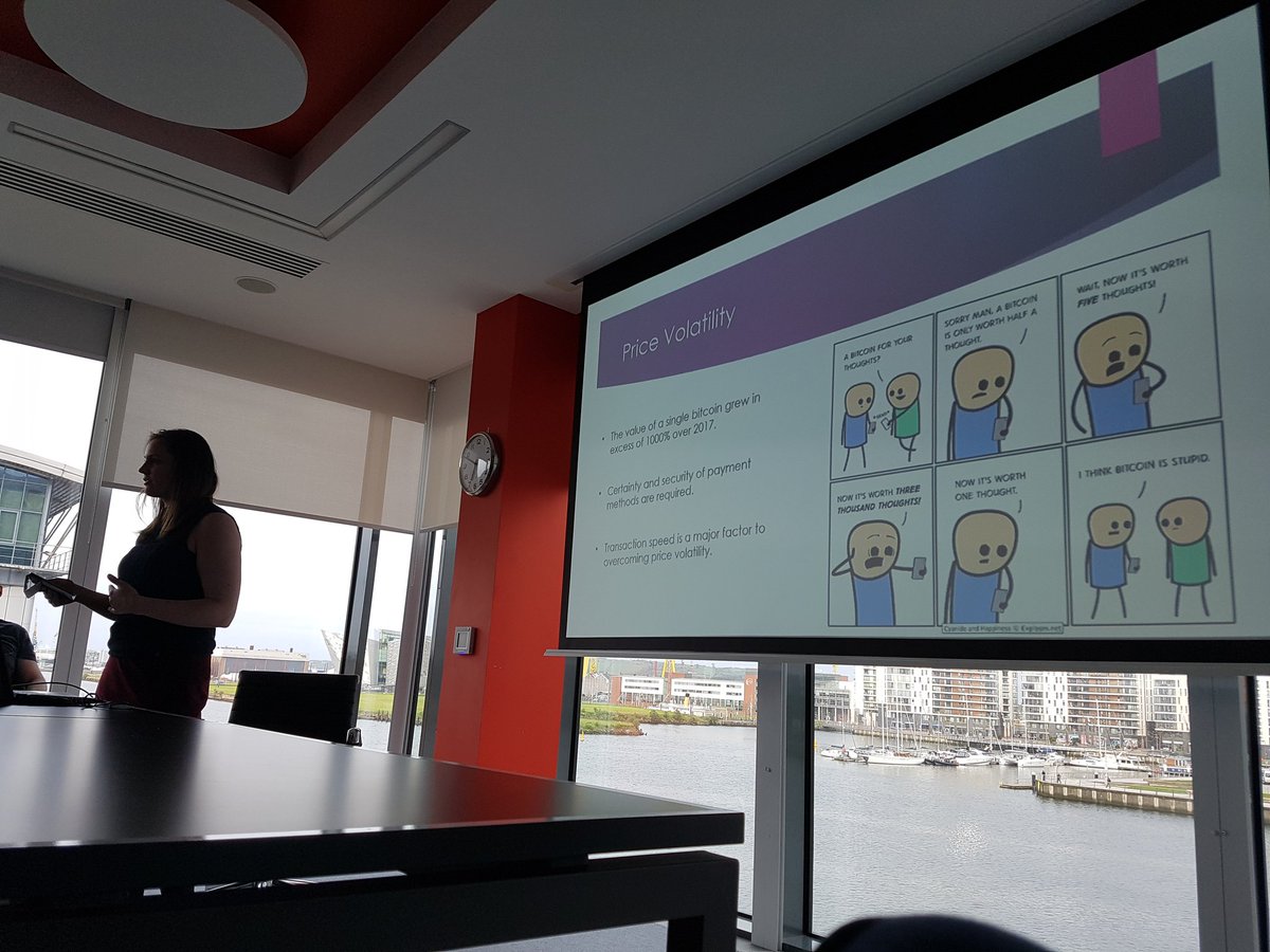 cayan_fintech's tweet photo. And it only took a few minutes for a @Explosm comic to appear in tonight's slides #fintechbfs https://t.co/kvwCY4fiF2