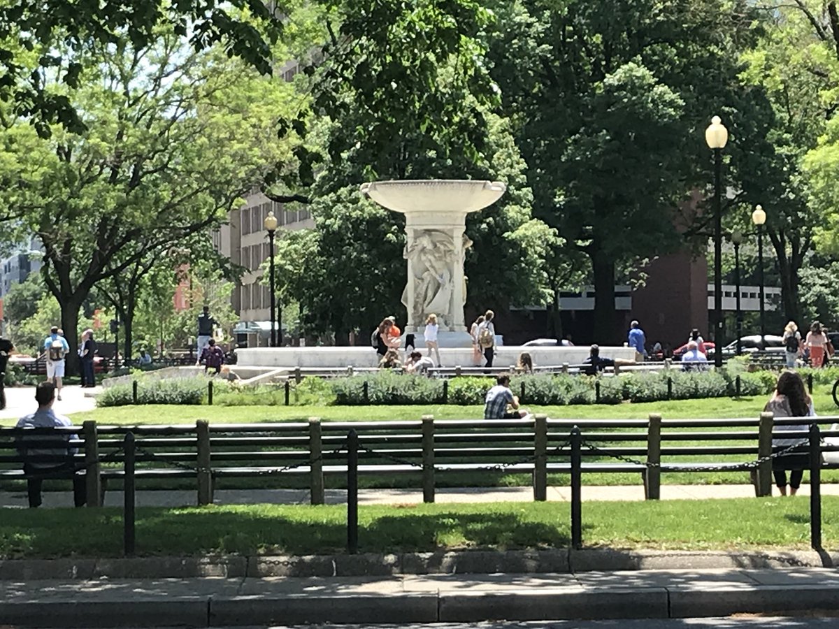 CityParksAll's tweet photo. Beautiful 77 degree day in Washington D.C. Dupont Circle is one of the many awesome parks near our home office. What is it like in your local park? #mylocalpark https://t.co/vYUiqrhILt