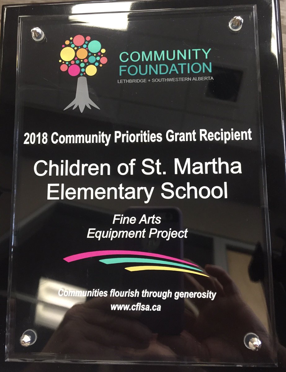 MrsShannonC's tweet photo. Exciting News... CSM is a Community Priorities Grant Recipient for Fine Arts through the Community Foundation of Lethbridge &amp; Southwestern Alberta! Thank you Mrs. J Collier for all your fantastic work! #hs4 https://t.co/zVVcXYS5g3