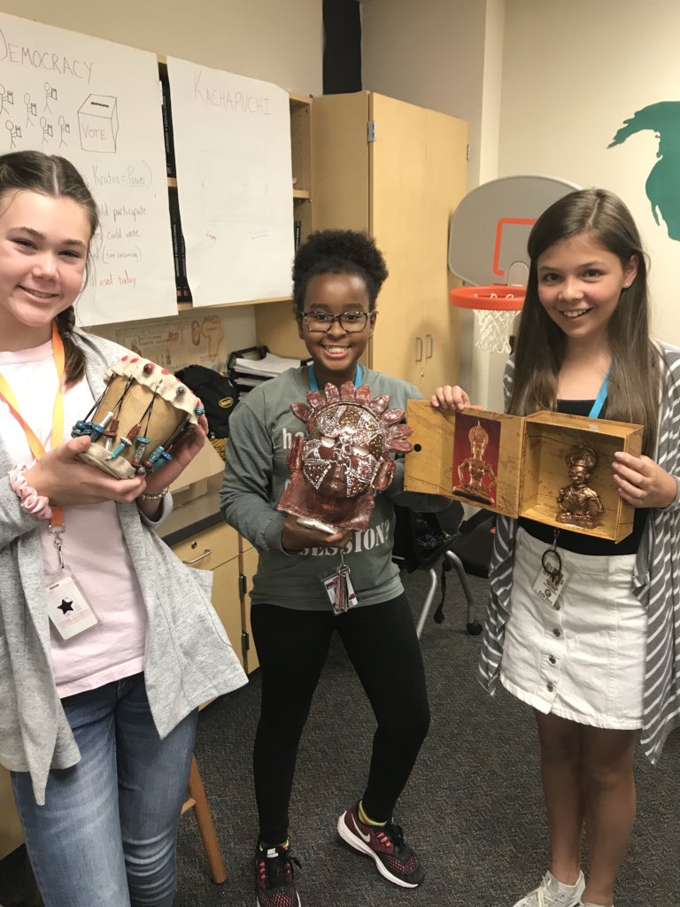 MrFraserPRMS's tweet photo. When your GT students deliver on their final project...but deep down you know you just got some awesome hands on visuals for next years lessons! #SelfishTeacher #PrettyPumped #prmsrocks #TeamLCISD https://t.co/wV8blYTKcs