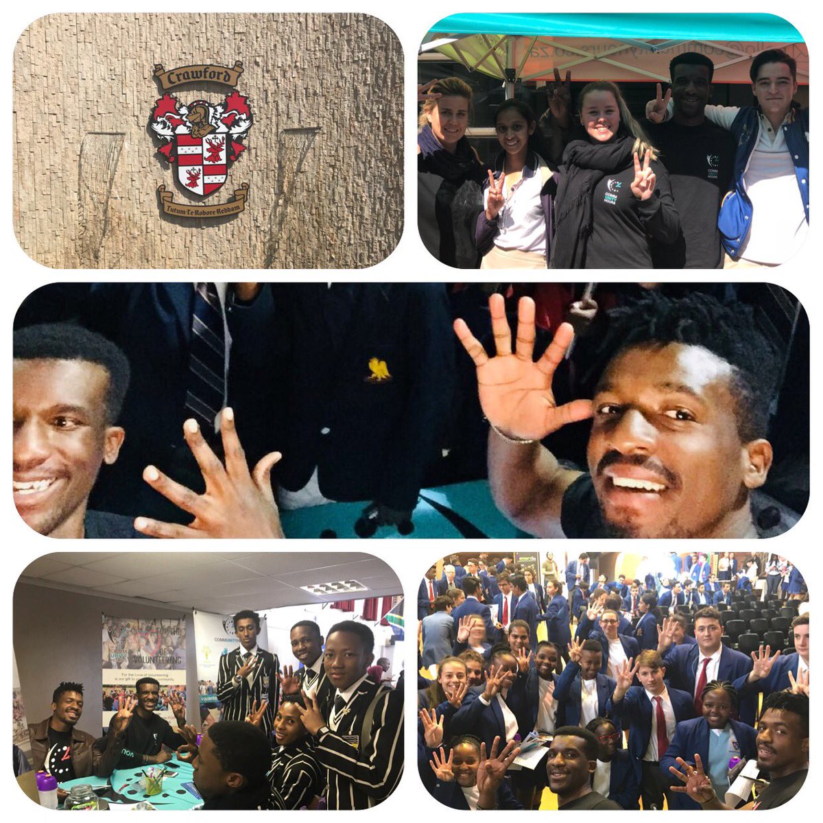 5 Schools, 12 hours, 1 amazing team - inspiring the youth to join the #VolunteeringEvolution.
<a href="/crawforditalia/">Cawford Italia</a> ; <a href="/reddamjhb/">Reddam House</a> <a href="/jeppeboys/">Jeppe Boys</a> ; <a href="/SAHETItweet/">SAHETI SCHOOL</a> ; Hyde Park High School - thank-you for giving us the opportunity to engage with your learners!