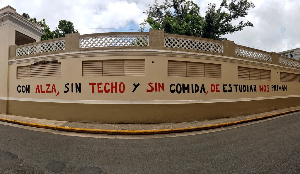 PECUPRRP's tweet photo. Con alza, sin techo y sin comida, de estudiar nos privan https://t.co/RdZXaW4wR9