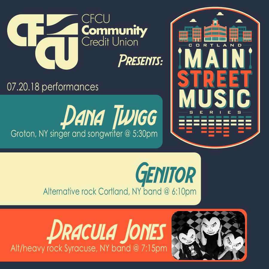 Main_St_Music's tweet photo. 7.20.18 concert lineup

#cortlandmainstreetmusic #mainstreetmusic #livemusic #cnymusic #Cortland #MyCortland #CNY https://t.co/IYpdtSfag1