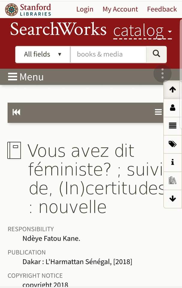 EneffeKei's tweet photo. 👉https://t.co/y0e1sCYUXi
#WomenOfThe21StCentury
#TheRoadIsHardButWeShallOvercome
#Gender
#Feminism
#VousAvezDitFéministe
#StanfordLibraries
#SearchWorksCatalog https://t.co/Igf8wgHa1x