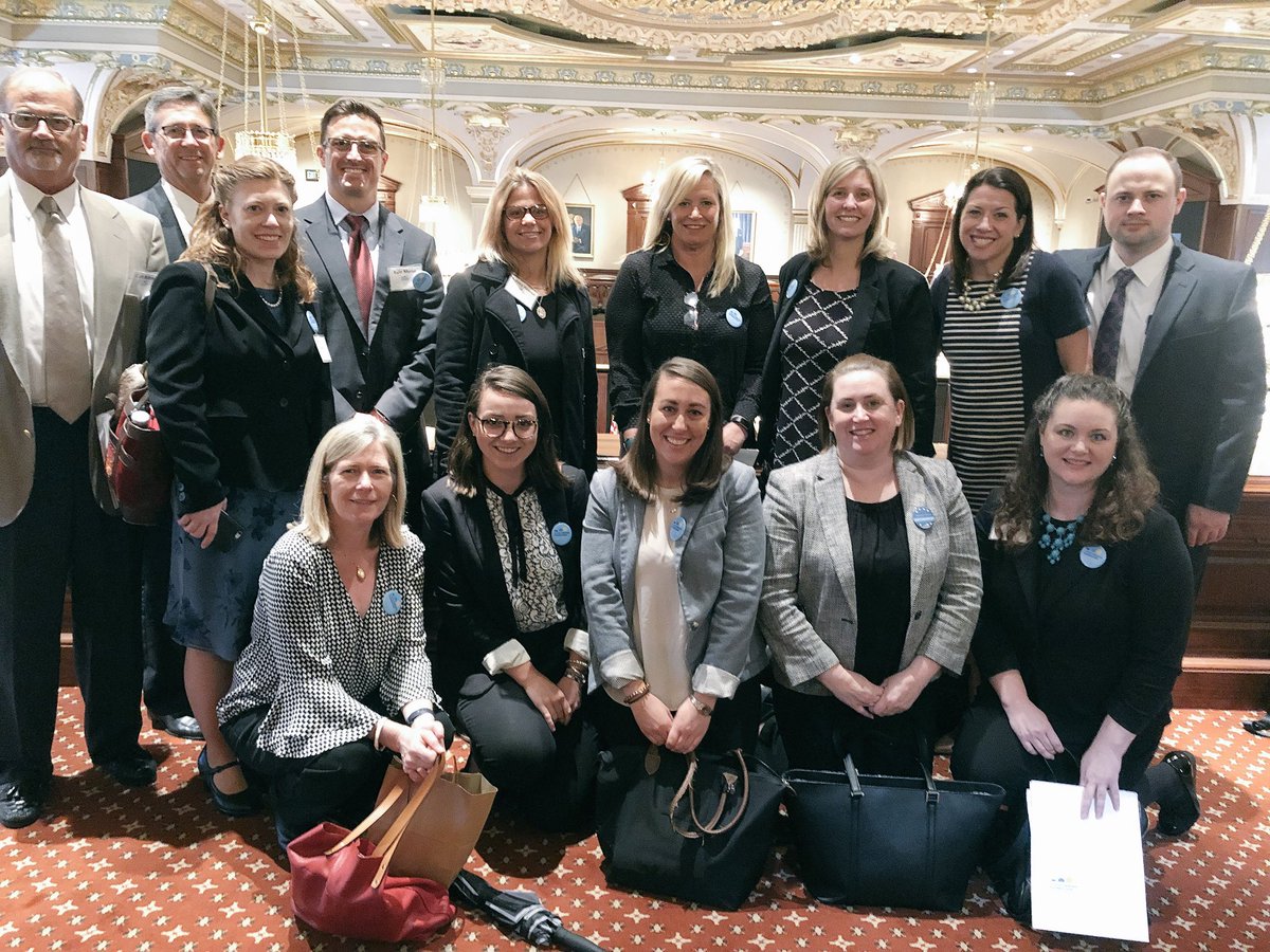 some of our IL advocates after being recognized on the floor of the House for their amazing #cfadvocacy! thank you for advocating for access to affordable &amp; adequate health care for people with CF!