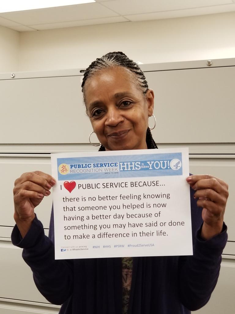 Service with a smile! #NIH #HHS #PSRW #Proud2ServeUSA