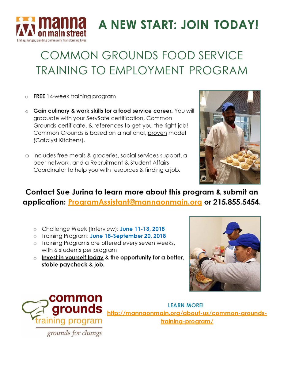 mannaonmain's tweet photo. We are recruiting for cohort 7 of the Common Grounds Training Program! Please share with anyone who would benefit from this wonderful program! For more details: https://t.co/cikSzpzLfW https://t.co/Qx3QYBb6Pm