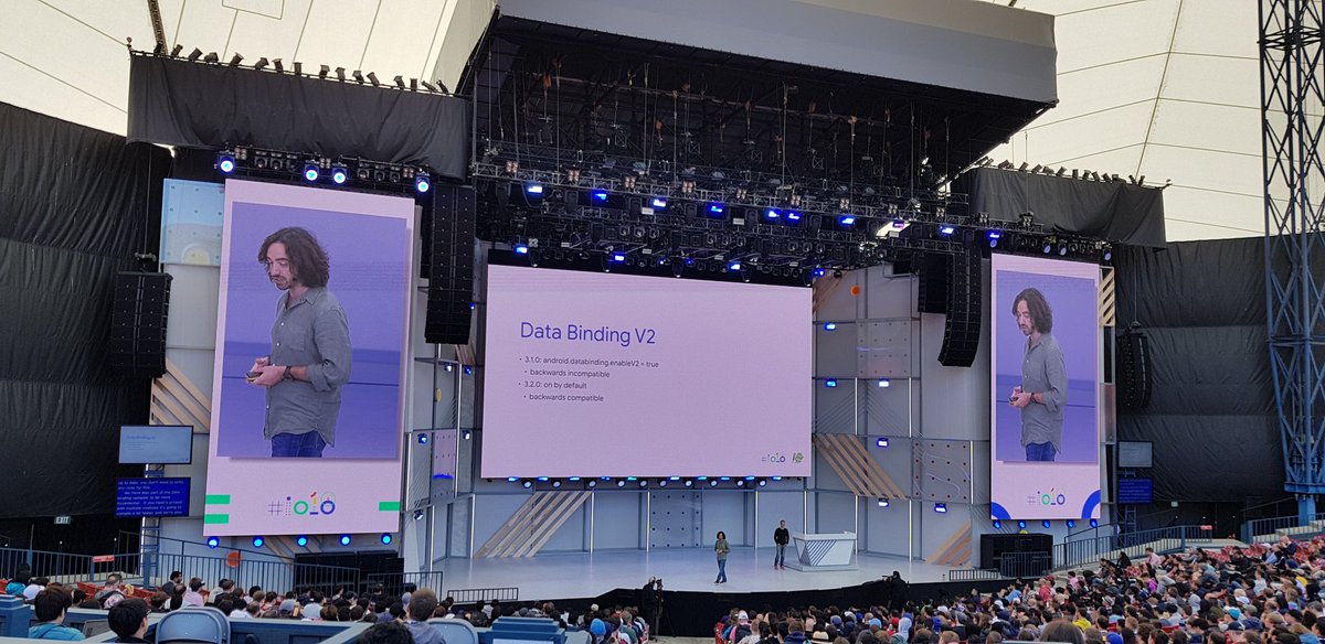 caglactn's tweet image. @yigitboyar is on stage! #AndroidJetpack #architecturecomponents