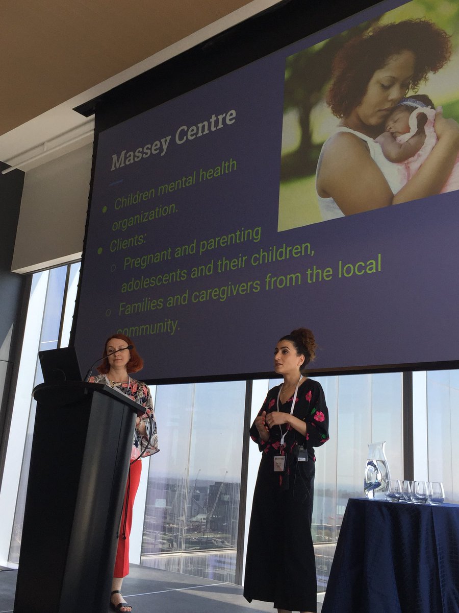 Thank you to Dr. Carmen Chiviou and Abeer Ziadeh from @MasseyCentre on using ASQ to screen and prevent dev’t delays from infancy and beyond  #comhac18 #kidscantwait