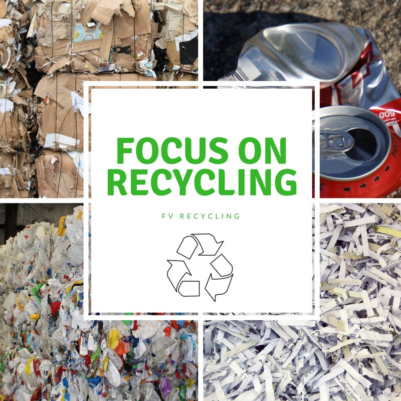FVRecycling's tweet photo. Focus on recycling the right things correctly! FV Recycling can take cardboard, aluminum, plastic and paper. These items must be clean and free of any waste. #FVRecycling https://t.co/JTDLwAkTpW