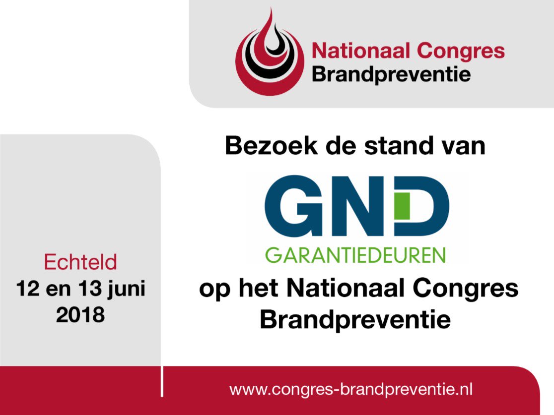 brandpf's tweet photo. Kom je ook @GNDgarantie bezoeken tijdens het Nationaal Congres Brandpreventie - https://t.co/rykBWsBUwM https://t.co/De9Ia3mBiE