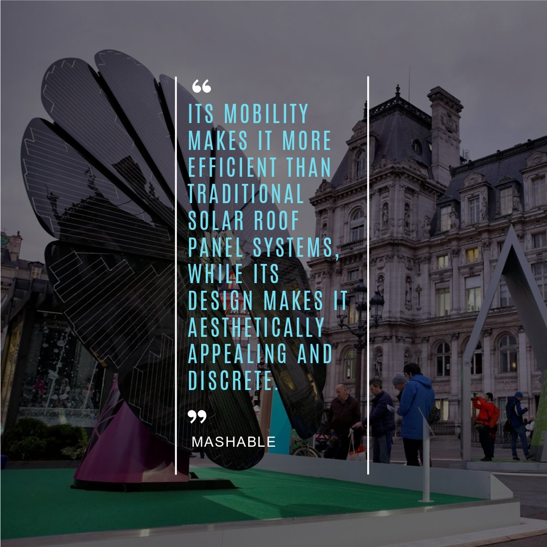 smartflower_sol's tweet image. Thanks @Mashable for the feature on SmartFlower! Be sure to check us out at smartflowersolar.com. Share &amp;amp; Tag who you&apos;d think could use a SmartFlower.

#SolarMadeSimple