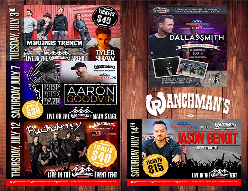 #RANCHNATION 
WE ARE BACK ON TWITTER!
And we would like to share with you our AMAZING concert announcements thus far....
We hope you are as excited as we are! 😏