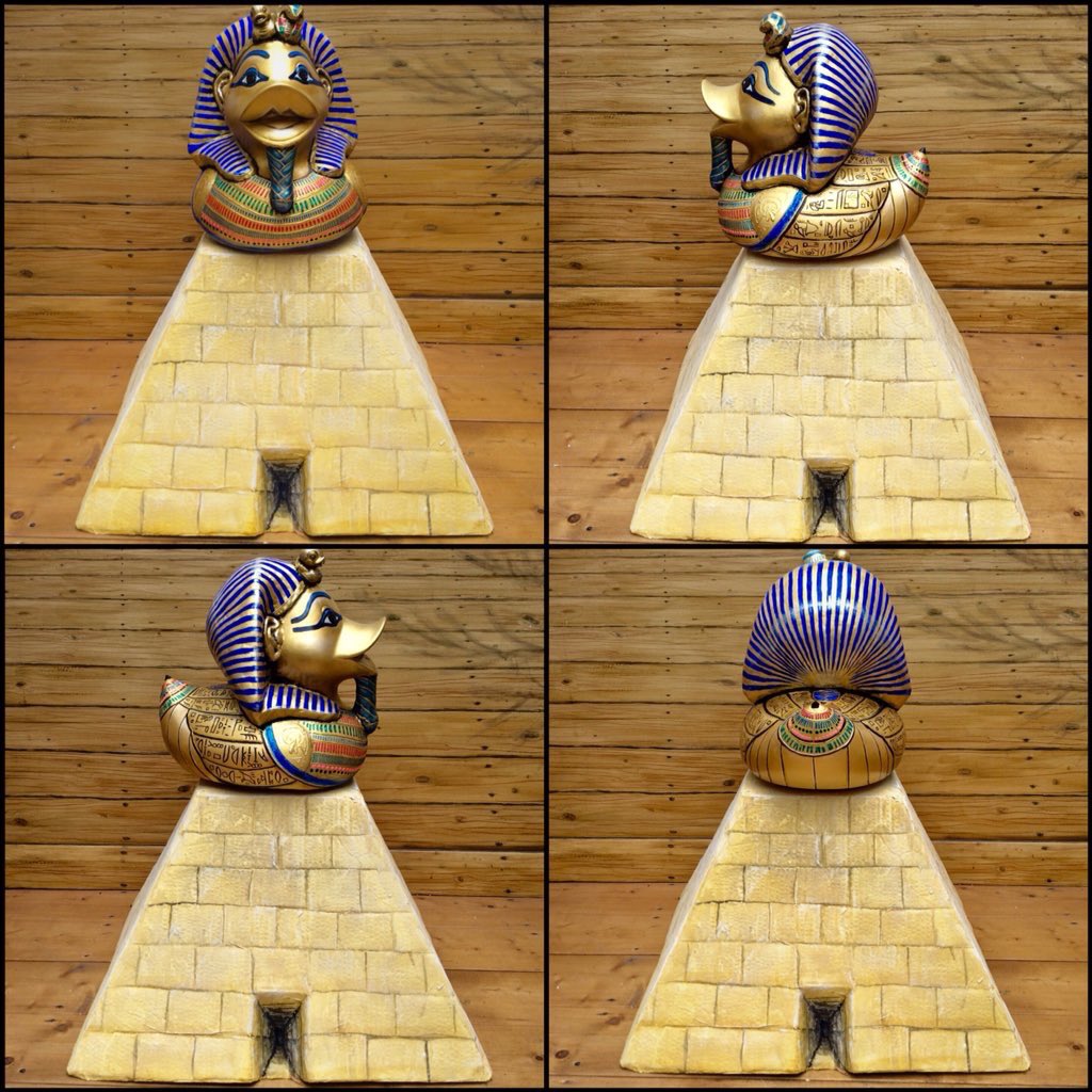 tutduckamun's tweet photo. My big reveal to mark the birth of #Swaffham man Howard Carter born 9th May 1874 - I’m sponsored by @CllrIanSherwood and will be in the @norwichduckrace raising funds for @break_charity #DuckTranformation by @TheDuckorator - please #follow me on my adventure #GNDR18 https://t.co/ZiShRAwqru